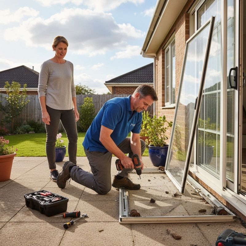 Patio Door Track Repair in Conroe, TX